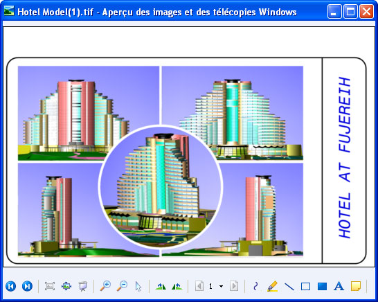 Fichier converti tel qu'il se présente dans Windows Picture ou Fax Viewer.