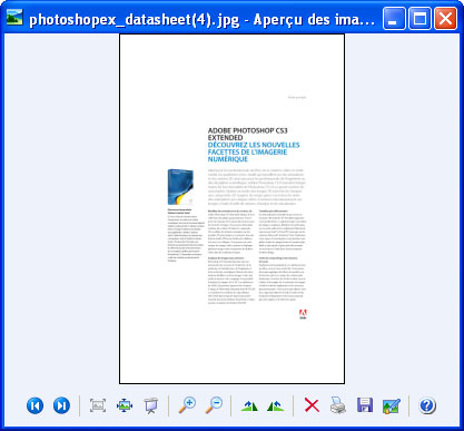 Fichier converti tel qu'il se présente dans Windows Picture ou Fax Viewer.